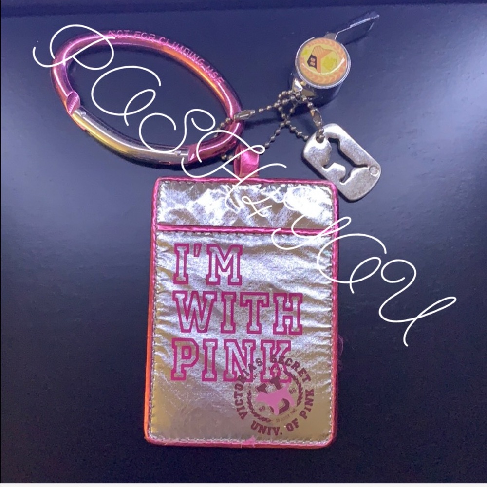 PINK VS Rare Vintage Collectible Badge/keychain